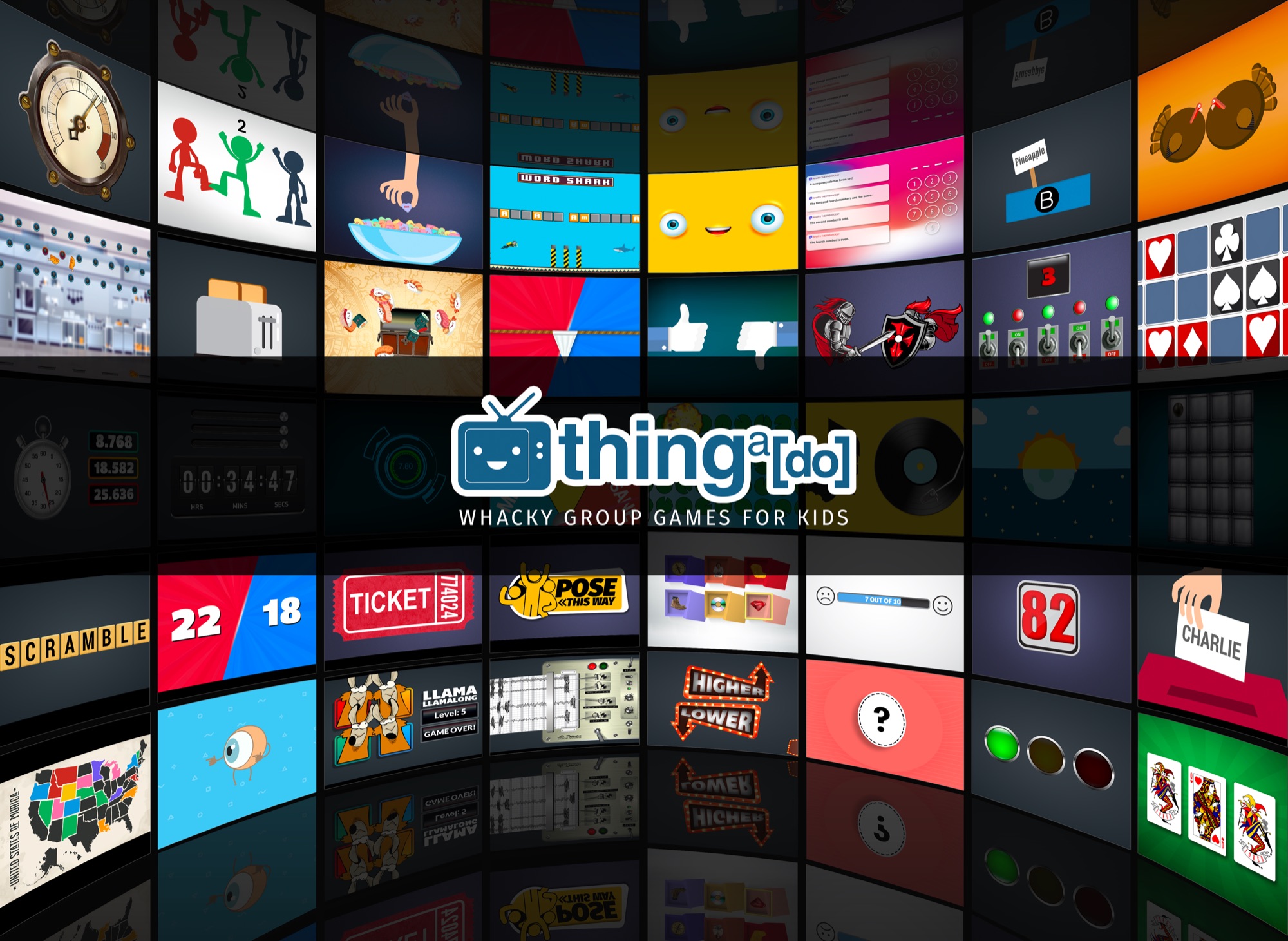 Thingado – whacky group games for kids